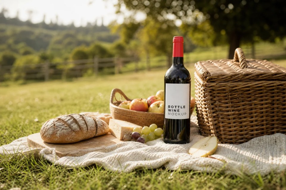 Red wine picnic