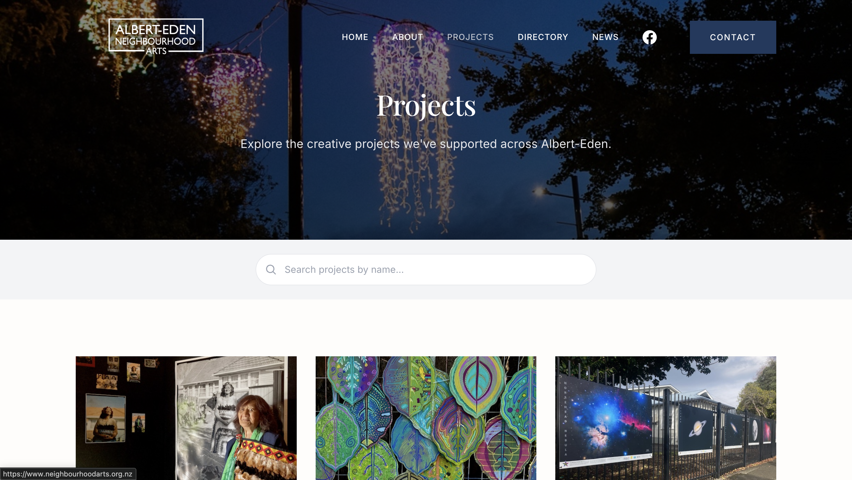 The Nest website design — screenshot